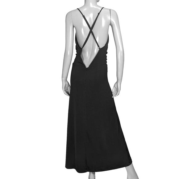 Jason Wu Black Sleeveless Maxi Dress with Slit - Picture 3 of 12
